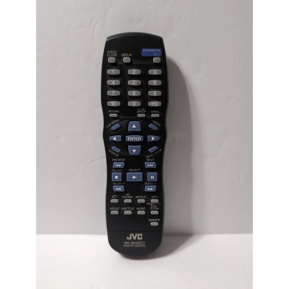 JVC Remote Control RM-SXV037J DVD Players XV-N40BK XV-N44 XV-N44SL Missing Cover - Picture 1 of 3